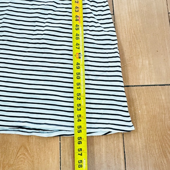 black and beige stripes. The long dress size S/P10 - Picture 3 of 11